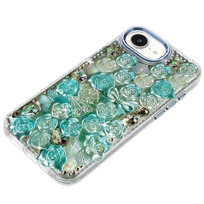 For Samsung Galaxy S25 Fan Edition /Galaxy S25 FE Muti-Color Floral Fashion Bling Crystal 3D Full Diamonds Stones Sparkle Rhinestone Glitter Hybrid Case Cover