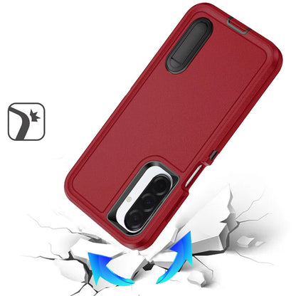 For Samsung Galaxy A17 5G Hybrid 3 Layers Hard 3in1 Shockproof with Kickstand Heavy Duty Hard TPU Rubber Anti-Drop Case Cover