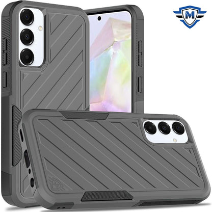 For Samsung Galaxy A36 Premium Hybrid Rugged lined Shockproof Textured 2-in-1 Non-Slip Hard PC & TPU Non Slip Tough Case Cover