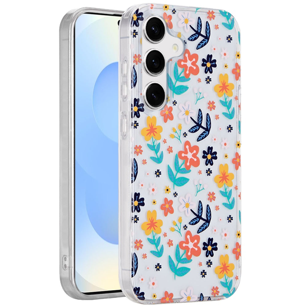 For Samsung Galaxy S25 /S24 Fashion Layer Design Slim IMD TPU Protective, Shockproof Hybrid Stylish Durable Hard PC Case Cover
