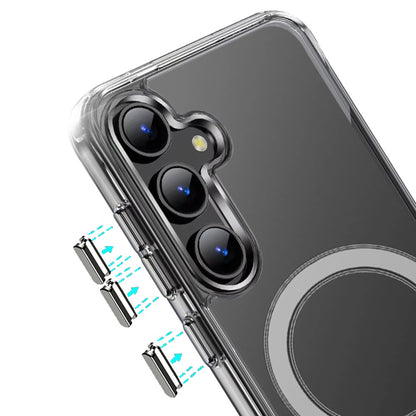 For Apple iPhone 16e Clear Magnetic Case with Built-in Magnets Compatible with MagSafe Slim Soft TPU Bumper Case Cover Transparent