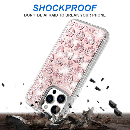 For Samsung Galaxy A16 5G Sparkly 3D Design Diamond Shockproof Protective Bling Glitter Rhinestone Hybrid Skin PC + TPU Case Cover