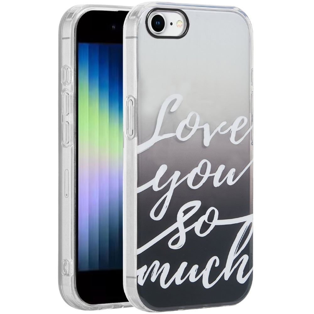 For Apple iPhone 8 Plus /7 Plus Fashion Layer Design Slim IMD TPU Protective, Shockproof Hybrid Stylish Durable Hard PC Case Cover