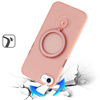 For Apple iPhone 16e MagSafe Compatible with 360° Ring Stand, Magnetic Kickstand, Slim Hybrid Protective Case Cover