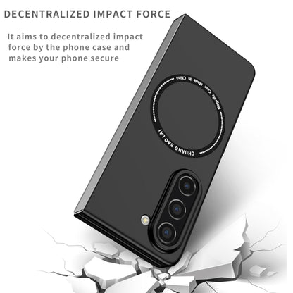 For Samsung Galaxy Z Fold 7 Matte Magnetic Case Supports Fast Wireless Charging, Slim Hybrid TPU Rubber Shockproof Case Cover