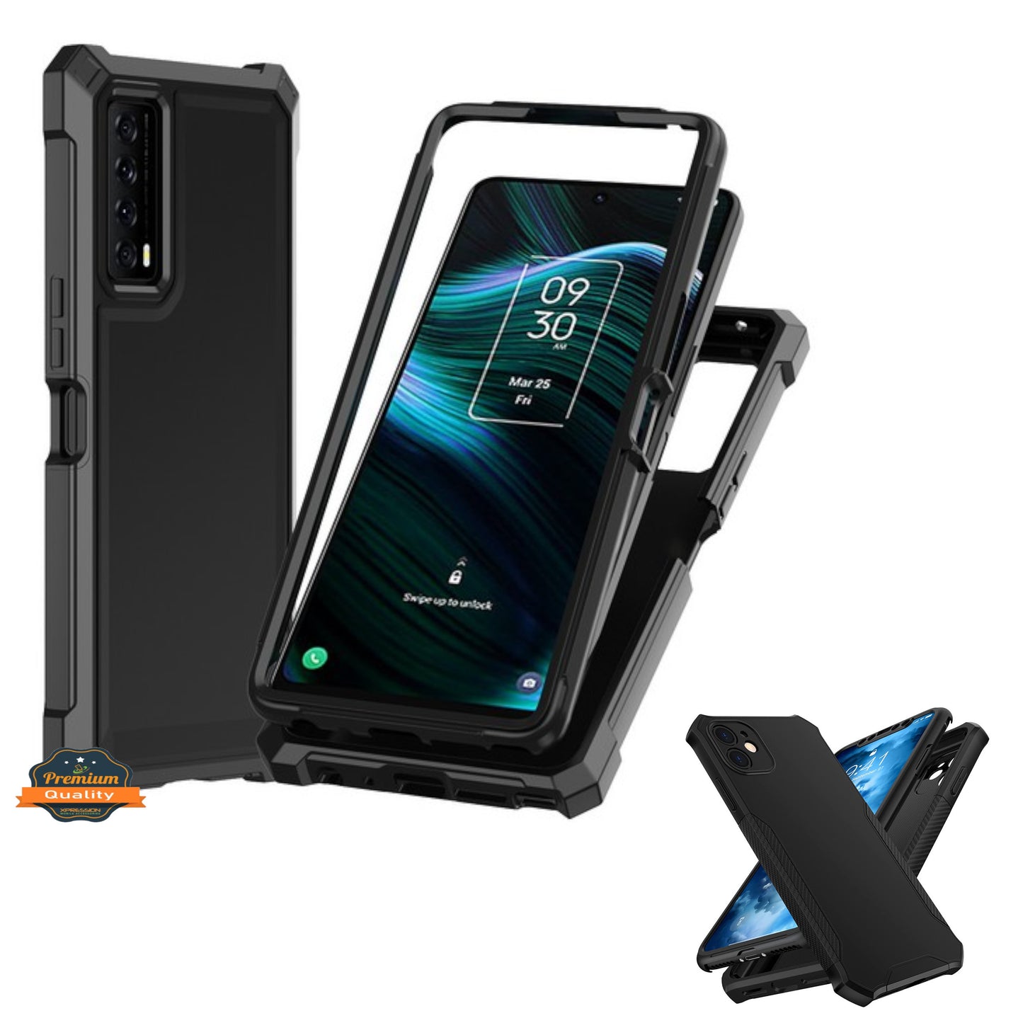 For Motorola Moto G Stylus 5G 2025 Full-Body Dual Layer Hybrid Case Slim, Drop-Proof TPU Hard PC, Durable Corner Front Bumper Protector Case Cover