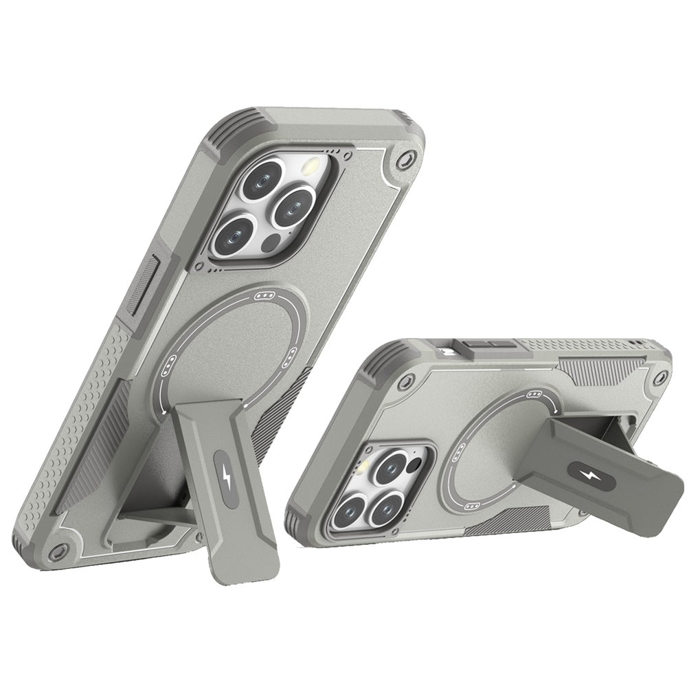 For Samsung Galaxy S25+ /S25 Plus /S24+ Plus Magnetic Invisible Kickstand Holder with Magsafe, Slim Fit Shockproof Hybrid Military Grade Heavy Duty Case Cover