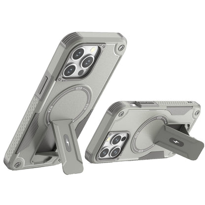 For Samsung Galaxy S25+ /S25 Plus /S24+ Plus Magnetic Invisible Kickstand Holder with Magsafe, Slim Fit Shockproof Hybrid Military Grade Heavy Duty Case Cover