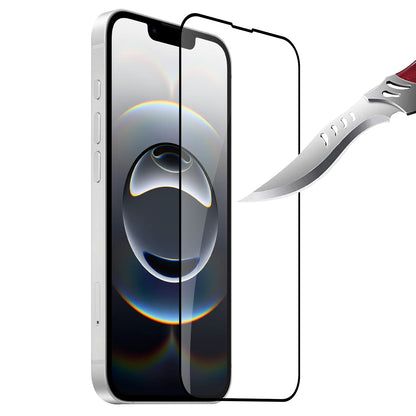 For Apple iPhone 16e Tempered Glass Screen Protector [Full Coverage] Curved Black Edged 9H Hardness Glass Screen Protector Protector Clear Black