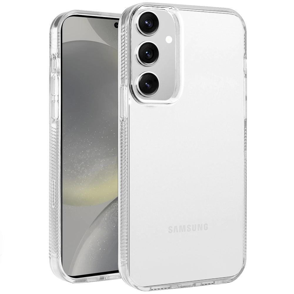 For Apple iPhone 16 Pro (6.3") Classic Transparent Hybrid Acrylic Thick 2.0mm Rubber Gummy Hard Back PC TPU Frame Case Cover Clear