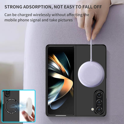 For Samsung Galaxy Z Fold 7 Matte Magnetic Case Supports Fast Wireless Charging, Slim Hybrid TPU Rubber Shockproof Case Cover