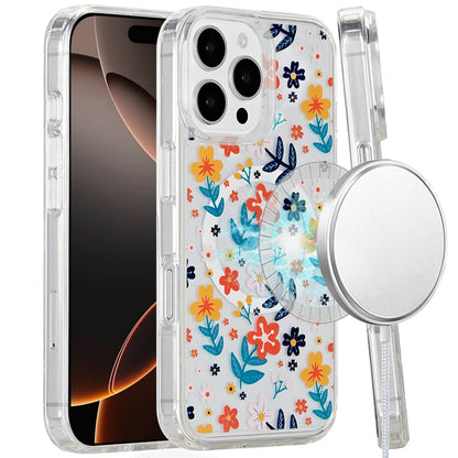 For Apple iPhone 15 Pro Max (6.7") Magsafe Case Cute Pattern Design Durable Shockproof SlimTPU Hard Back [Compatible with Magsafe] Case Cover