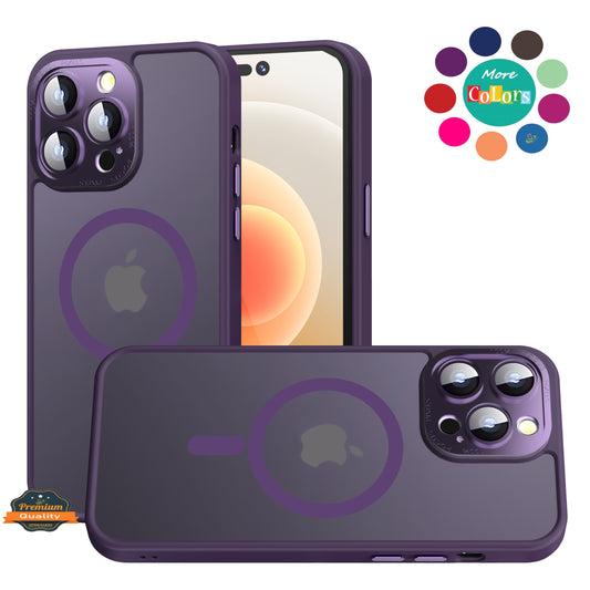 Complete Protection HQ Matte Translucent Hybrid Shockproof w/ Camera Protector Compatible with MagSafe