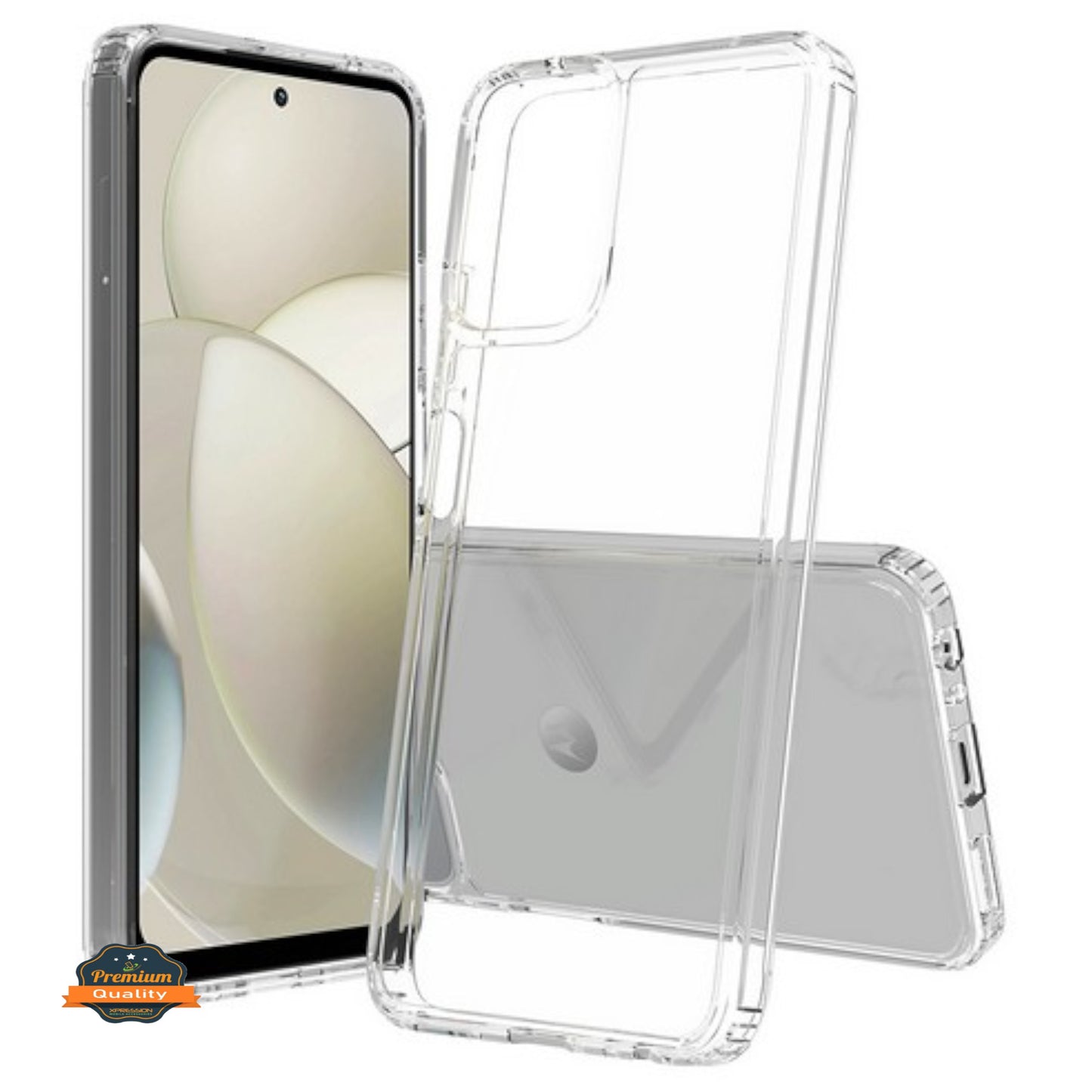 For Motorola Edge 2025 Crystal HD Clear Back Hybrid Case TPU Bumper Frame Slim Shockproof Hard Defender Case Cover