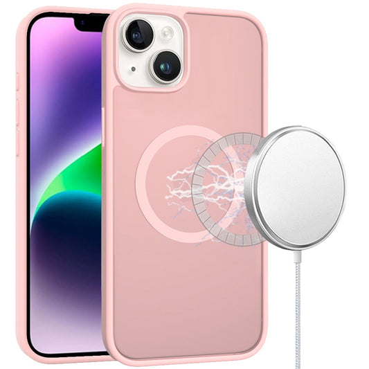 For Apple iPhone 16 Pro (6.3") MagSafe Compatible Case Hybrid Soft TPU Bumper Hard Translucent Matte Back Slim Shockproof Case Cover