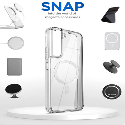 For Samsung Galaxy Z Fold 7 Hybrid Clear Case Compatible with MagSafe Shockproof Protective Transparent Back, Slim Fit, Wireless Charging Ready Case Cover Clear