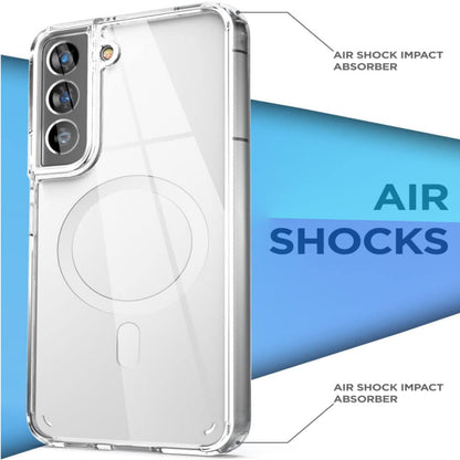For Samsung Galaxy Z Fold 7 Hybrid Clear Case Compatible with MagSafe Shockproof Protective Transparent Back, Slim Fit, Wireless Charging Ready Case Cover Clear