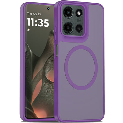 For Motorola Edge 2025 MagSafe Compatible Case Hybrid Soft TPU Bumper Hard Translucent Matte Back Slim Shockproof Case Cover