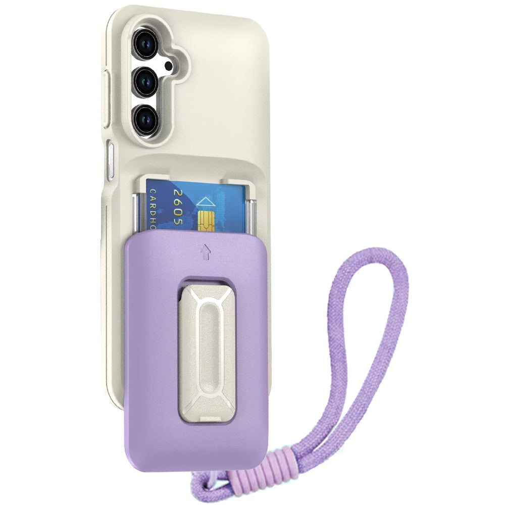 For Samsung Galaxy S25 Fan Edition /Galaxy S25 FE Wallet Case with 2- Credit Card Holder, Wrist Strap & Kickstand Hybrid Shockproof TPU Case Cover