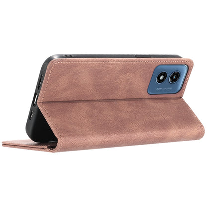 For Apple iPhone 16 Pro (6.3") Premium Wallet PU Vegan Leather ID Credit Card Slot Money Holder with Magnetic Closure Pouch Flip Case Cover Rose Gold