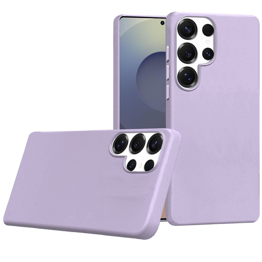 For Samsung Galaxy S25 Ultra MagSafe Compatible Original Invisible Circle PU Leather Hybrid with Colored Metal Buttons Case Cover