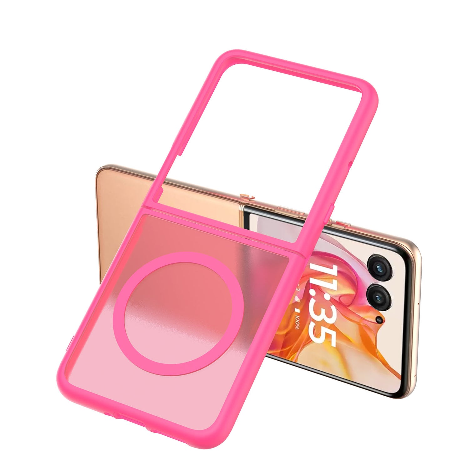 For Motorola Razr Ultra 2025 Magnetic Case Hybrid Soft TPU Rubber Bumper Hard Translucent Matte Back Slim Shockproof Case Cover