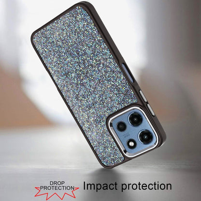 For Samsung Galaxy S25 Fan Edition /Galaxy S25 FE Crystal Sparkle Diamond Glass Full Mini Glitter Bling Frame TPU Hybrid Protective Case Cover