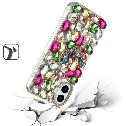 For Samsung Galaxy S25 Fan Edition /Galaxy S25 FE Bling Crystal 3D Full Diamonds Luxury Sparkle Rhinestone Hybrid Protective Case Cover