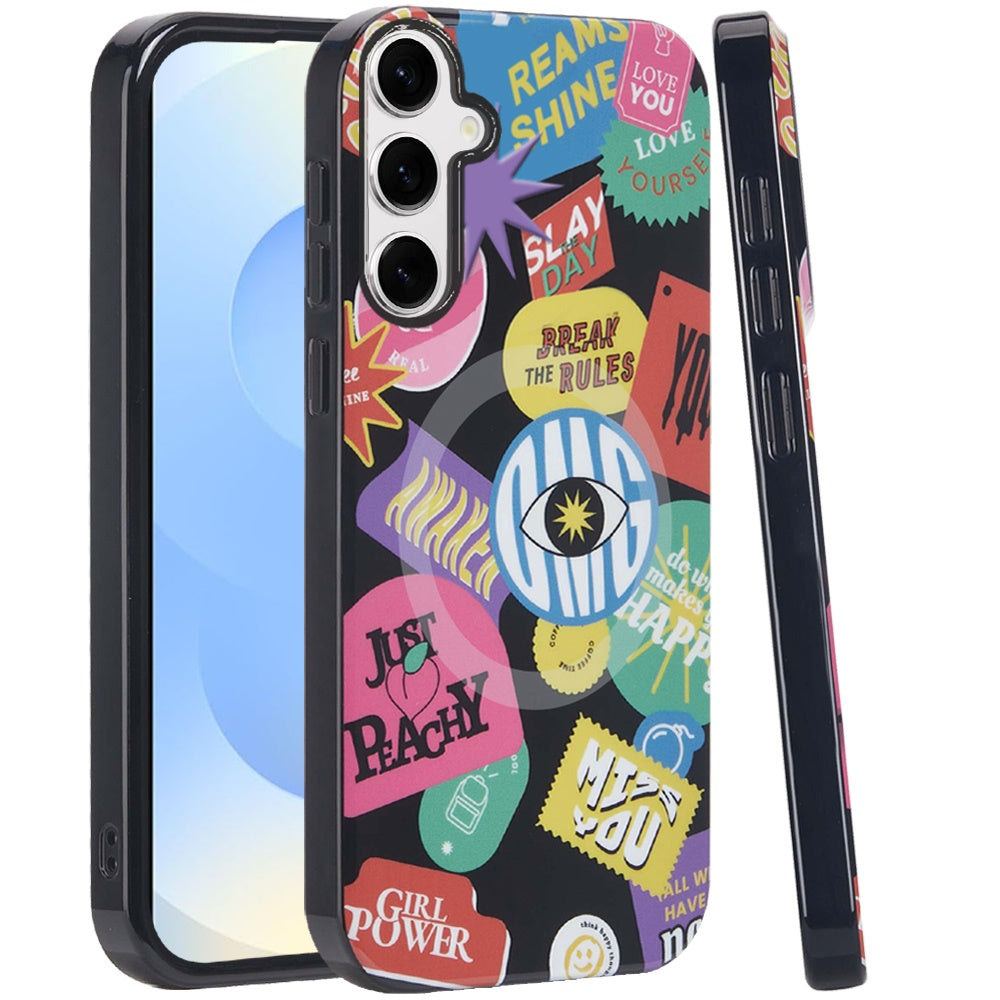 For Samsung Galaxy S25+ /S25 Plus /S24+ Plus Durable Fashion IMD Printed Design TPU Slim Shockproof Protective Case with Stylish Pattern Case Cover