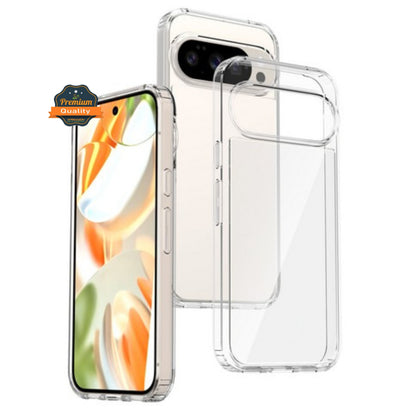 For Google Pixel 10 Pro XL Crystal HD Clear Back Hybrid Case TPU Bumper Frame Slim Shockproof Hard Defender Case Cover