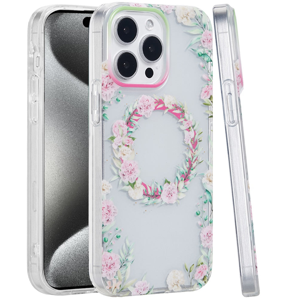 For Apple iPhone 16 Pro (6.3") Durable Fashion IMD Printed Design TPU Slim Shockproof Protective Case with Stylish Pattern Case Cover