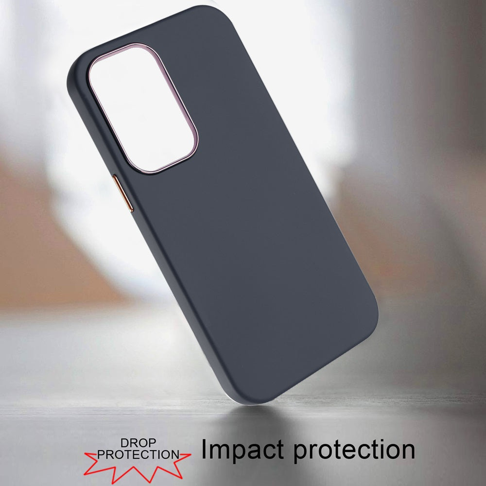For Apple iPhone 17 Hybrid Armor Shockproof, Durable Bumper Rubber Gummy Gel Slick Hard PC Silicone TPU Case Cover Blue