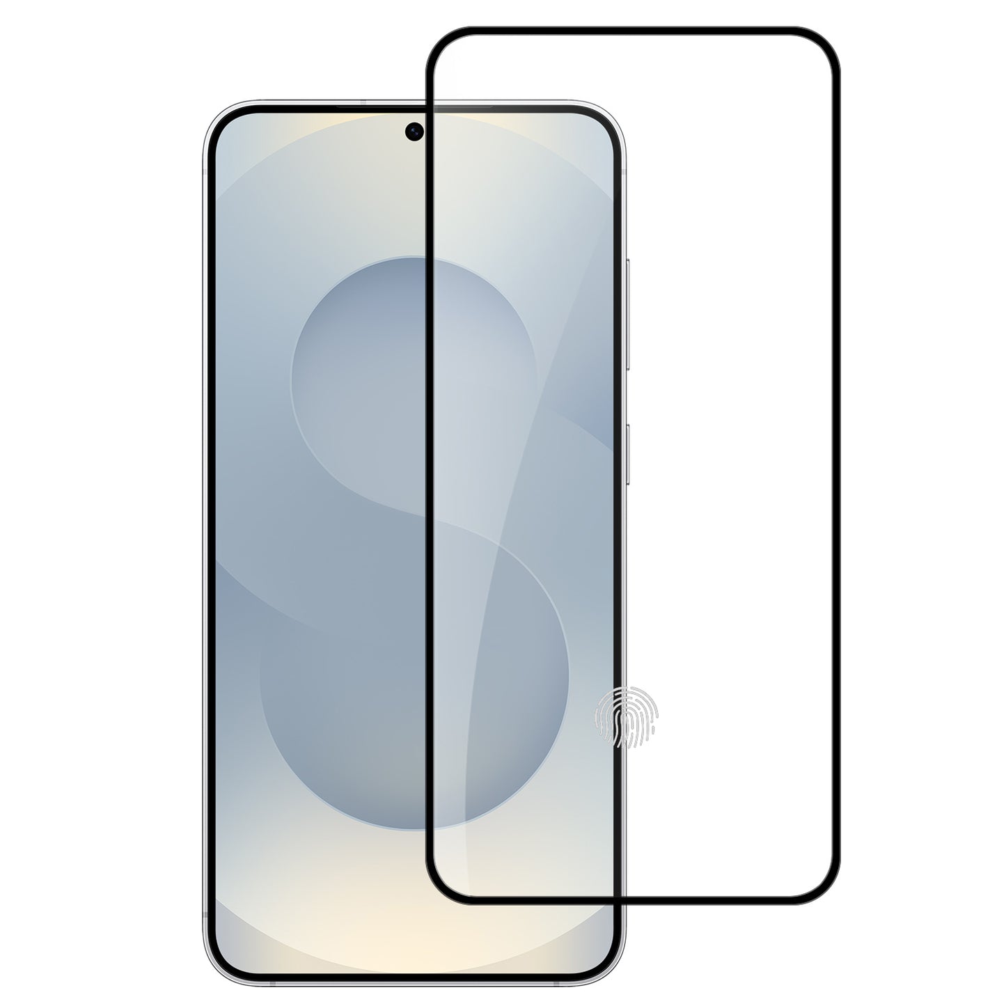 For Samsung Galaxy S25 EDGE Tempered Glass Screen Protector [Full Coverage] Curved Black Edged 9H Hardness Glass Screen Protector Protector Clear Black