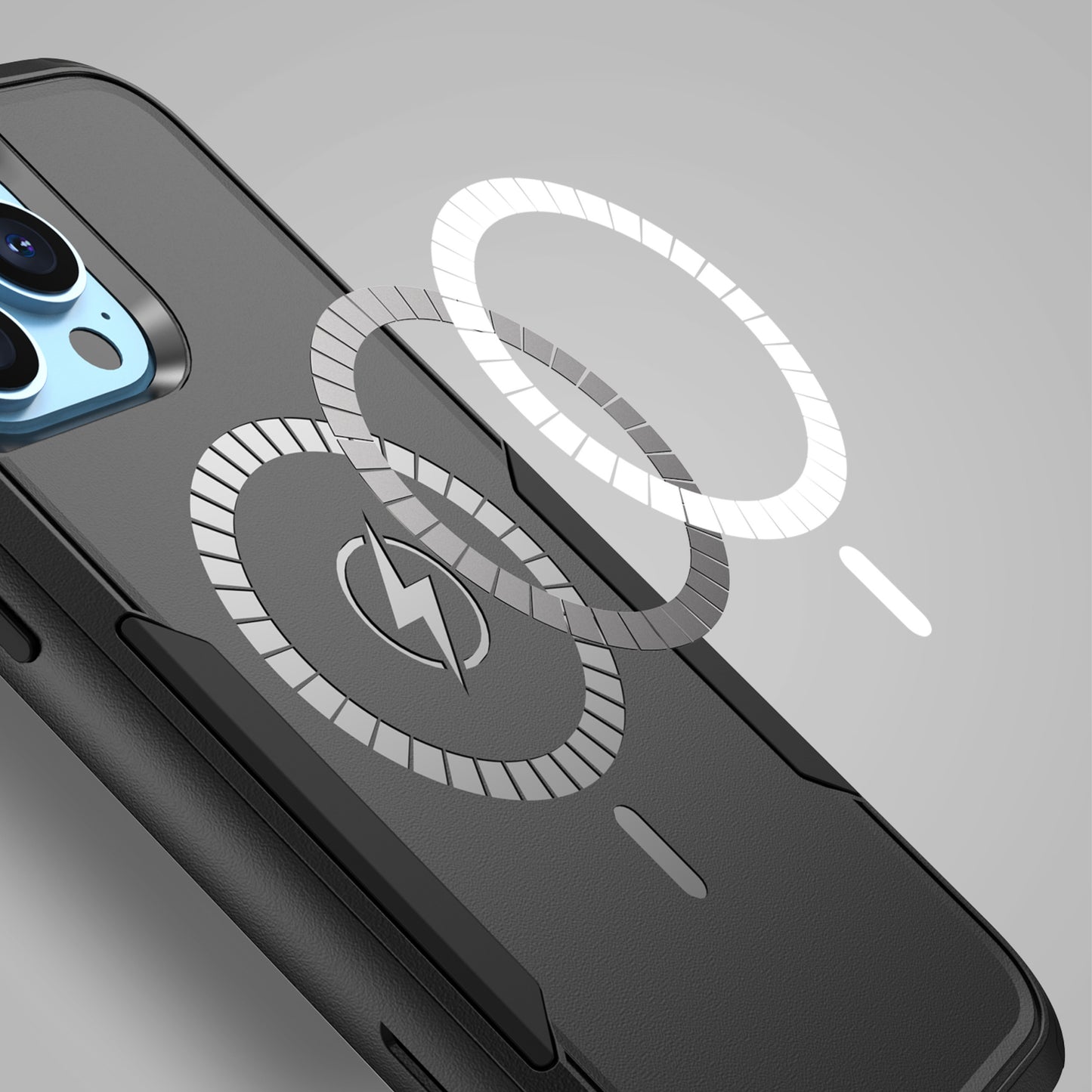 For Apple iPhone 16 Pro (6.3") Heavy Duty Rugged & Dual-Layer Protection with Magnetic Circle Compatible with Magsafe Shockproof Case Cover