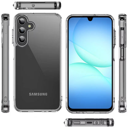 For Samsung Galaxy A17 5G Shockproof Slim Crystal Clear Transparent Hybrid Cover with Enhanced Drop Protection Case Cover Transparent