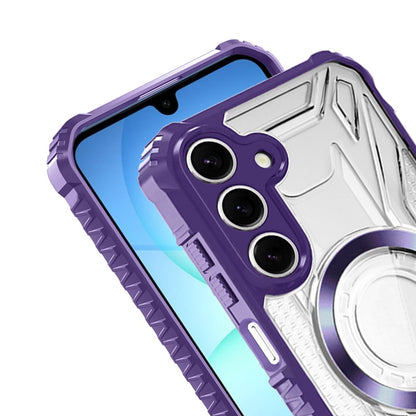 For Samsung Galaxy A17 5G MagSafe Compatible Pattern Clear Transparent Rugged Hybrid Magnetic TPU Shockproof Armor Case Cover