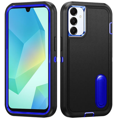 For Samsung Galaxy A16 5G Hybrid Three Layers Protection 3in1 Shockproof with Kickstand Heavy Duty Hard TPU Rubber Anti-Drop Case Cover