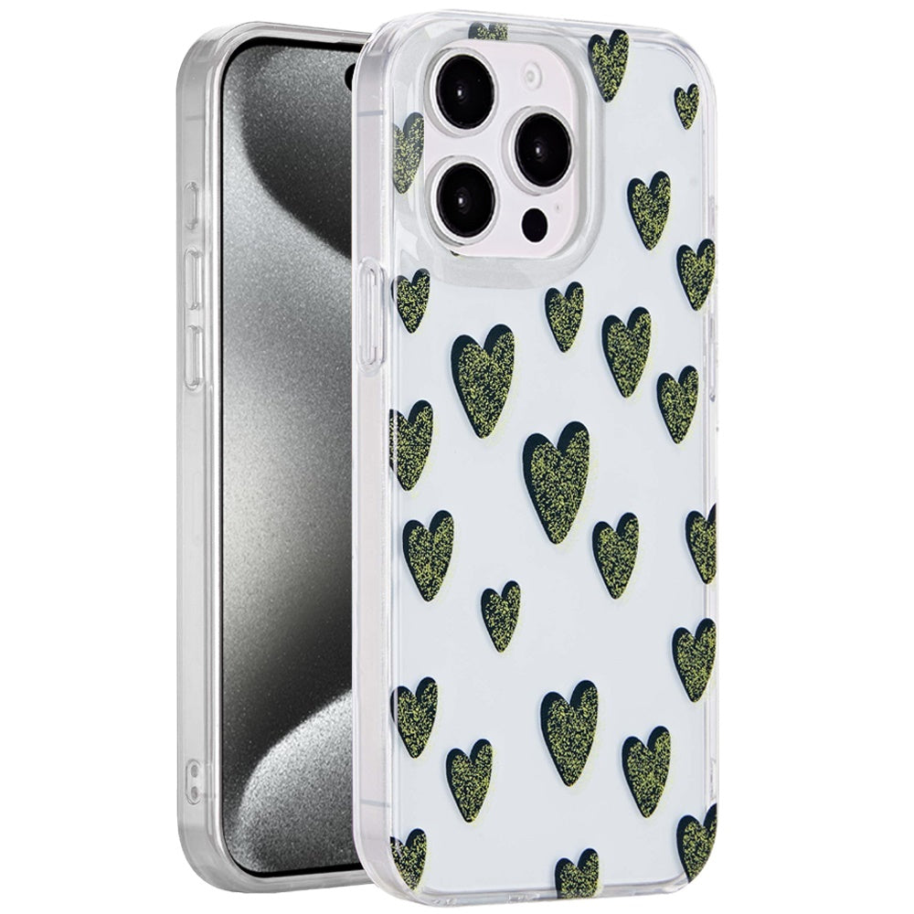 For Apple iPhone 16 Pro Max Fashion Layer Design Slim IMD TPU Protective, Shockproof Hybrid Stylish Durable Hard PC Case Cover