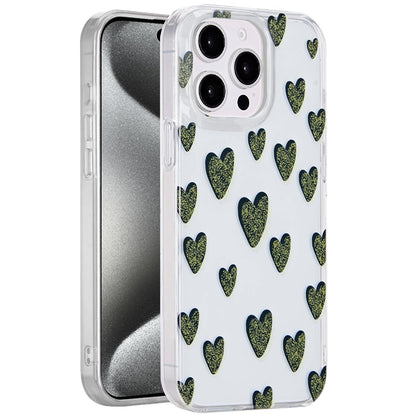 For Apple iPhone 16 Pro Max Fashion Layer Design Slim IMD TPU Protective, Shockproof Hybrid Stylish Durable Hard PC Case Cover