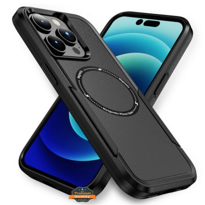 For Apple iPhone 17 Pro Max Heavy Duty Rugged & Dual-Layer Protection and Magnetic Circle Compatible with Magsafe Shockproof Case Cover