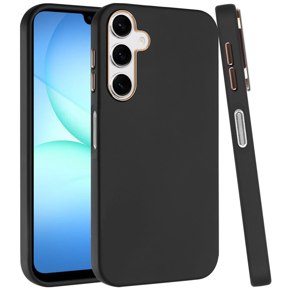 For Samsung Galaxy A17 5G Hybrid Armor Shockproof, Durable Bumper Rubber Gummy Gel Slick Hard PC Silicone TPU Case Cover