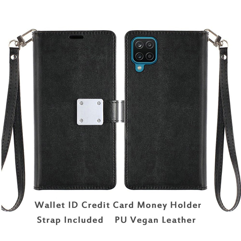 For Samsung Galaxy A36 Wallet Cases PU Leather with Credit Card /ID /Cash Holder Slot Dual Flip Book Pouch, Stand and Strap Case Cover