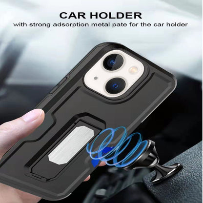 For Samsung Galaxy A16 Hybrid Wallet Case with Invisible ID Card Slot, Kickstand, Holster Belt Clip, Heavy-Duty Protection Case Cover
