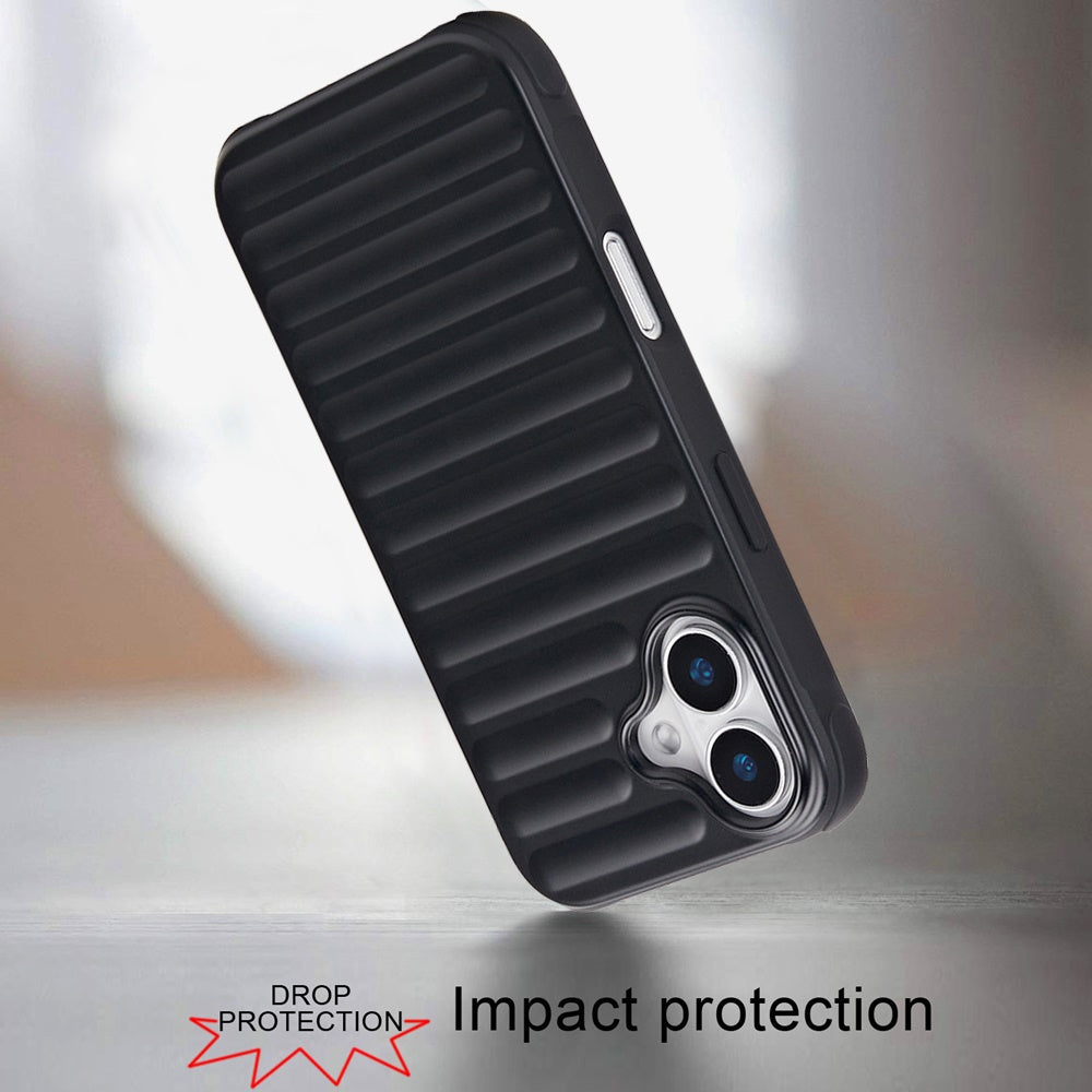 For Apple iPhone 16 (6.1") Pattern Design Magnetic Chrome Hybrid Compatible with Magsafe Dual Layer Shockproof TPU Hard PC Back Case Cover
