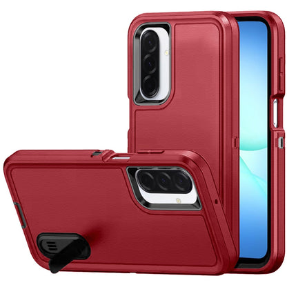 For Samsung Galaxy A17 5G Hybrid 3 Layers Hard 3in1 Shockproof with Kickstand Heavy Duty Hard TPU Rubber Anti-Drop Case Cover
