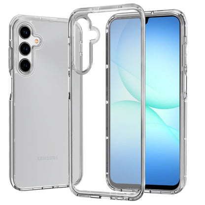 For Samsung Galaxy A17 5G Transparent Shock Absorption PC + TPU Rubber Gel Thick 3mm Hybrid Silicone Slim Fit Back Case Cover Smoke Gray