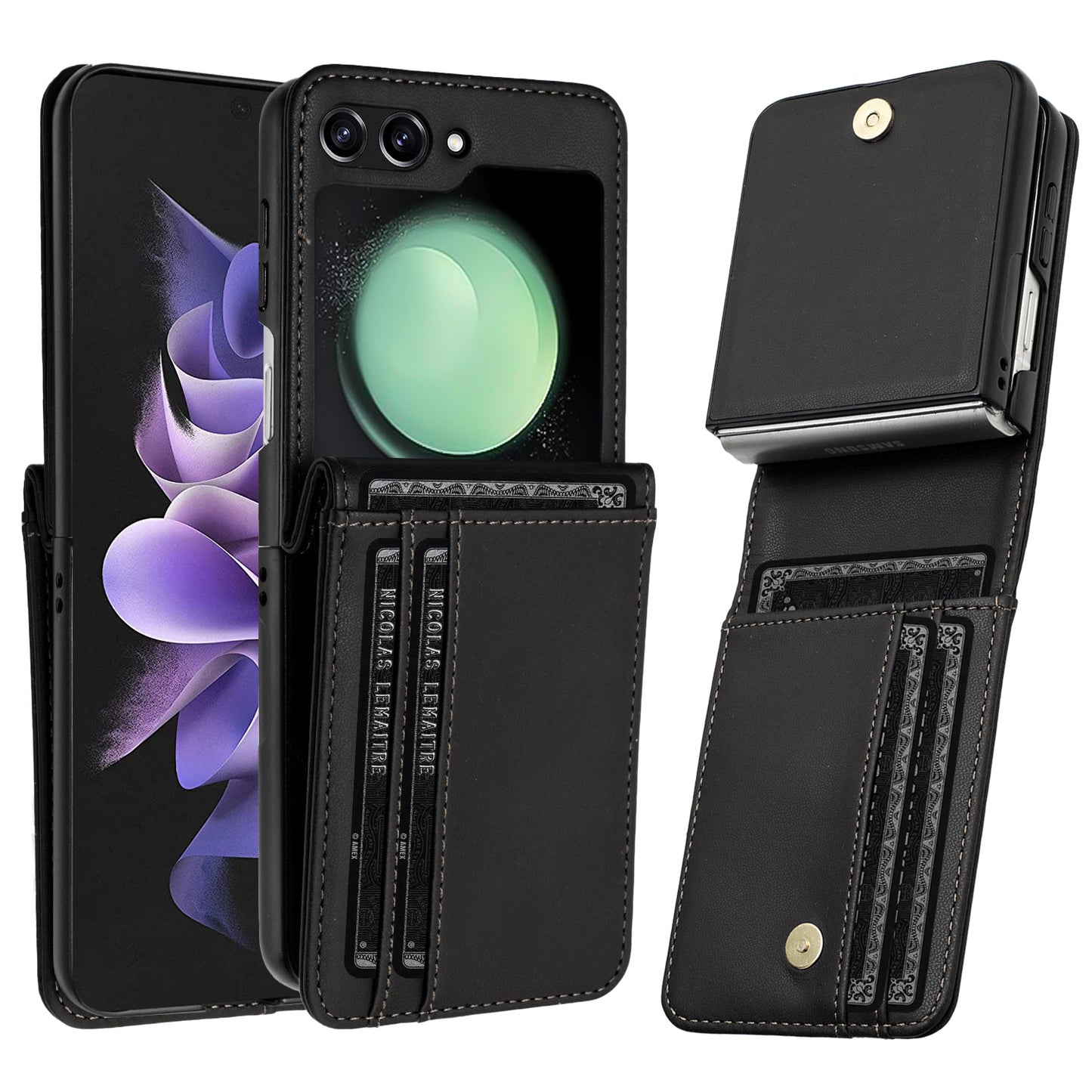 For Motorola Razr 2025 Wallet Case PU Leather Back Storage with Card ID Slot, Pocket Holder, Hybrid Protective Case Cover
