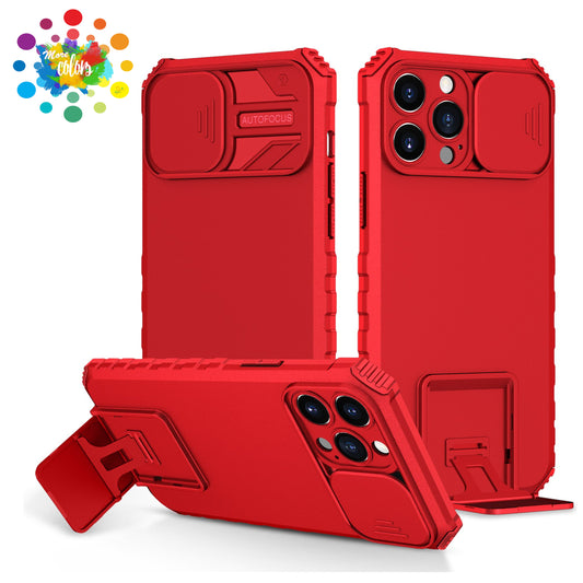For Samsung Galaxy A16 5G Hybrid Hard PC & TPU Rubber Shockproof with Easy Viewing Kickstand & Covered Camera Protection Case Cover