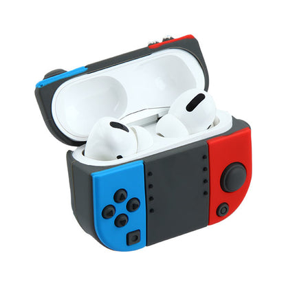 For Apple AirPods 4 Hybrid Cute 3D Fun Design Silicone Skin Cartoon Characters with Keychain Buckle Holder Rubber TPU Soft Cover Case Cover Game Console