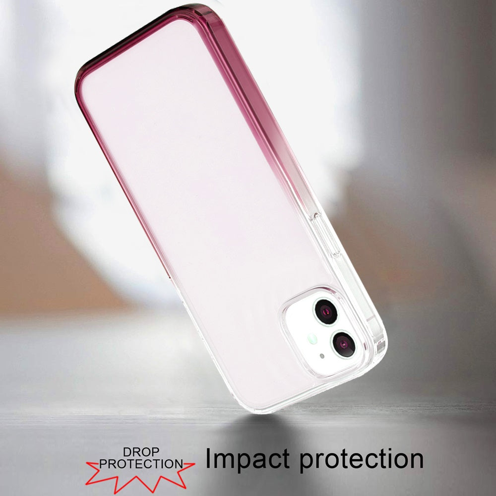 For Apple iPhone 16 (6.1") Premium Gradiant Space Two Tone Hybrid TPU Magnetic [Compatible with Magsafe] Shockproof Protective Case Cover